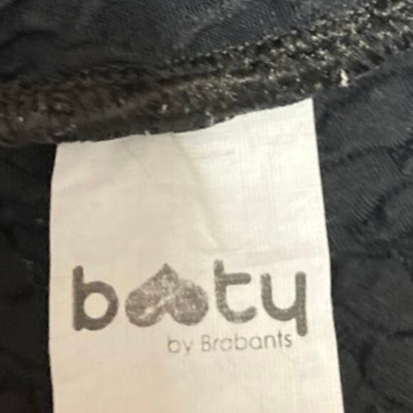 Booty by Brabants Croco Skin Black Skinny High Waist Trousers Leggings Pants M - Picture 4 of 5